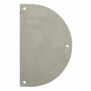 Plaque de poussée Demi-ronde inox
