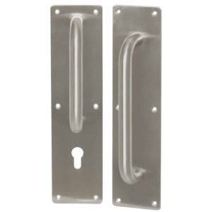 Plaque rectangle avec poignée fixe