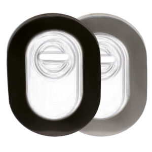 Rosace ovale pour protecteur de cylindre Trou Oblong