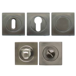 Rosaces carrées Nickelées mat