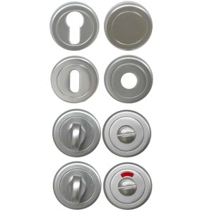 Rosaces Rondes Chrome Perle