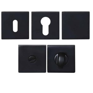 Rosaces Carrées Alu Noires