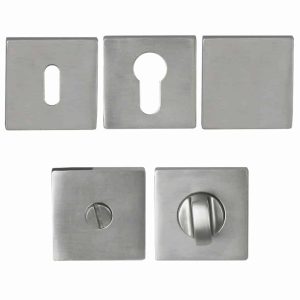 Rosaces Carrées Alu Nickelées