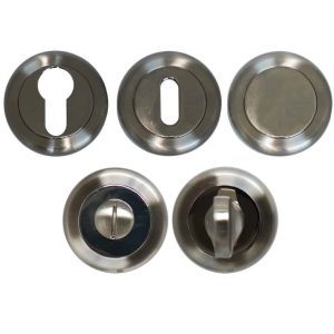 Rosaces Rondes F.Nickelée mat/Chrome