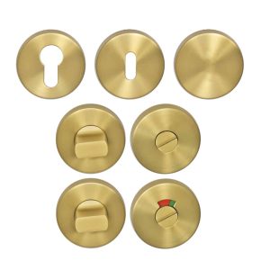 Rosaces rondes Or Satiné PVD